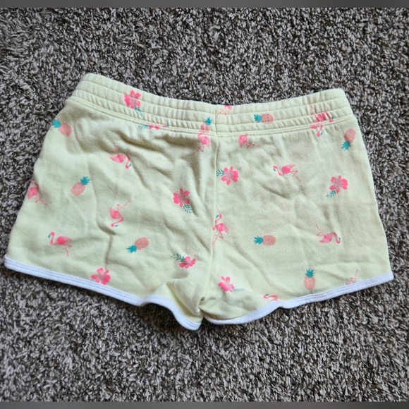 *3/$20 Shortie Shorts Pink Flamingo Pineapple Tropical Yellow Kids 12 plus - Picture 3 of 3